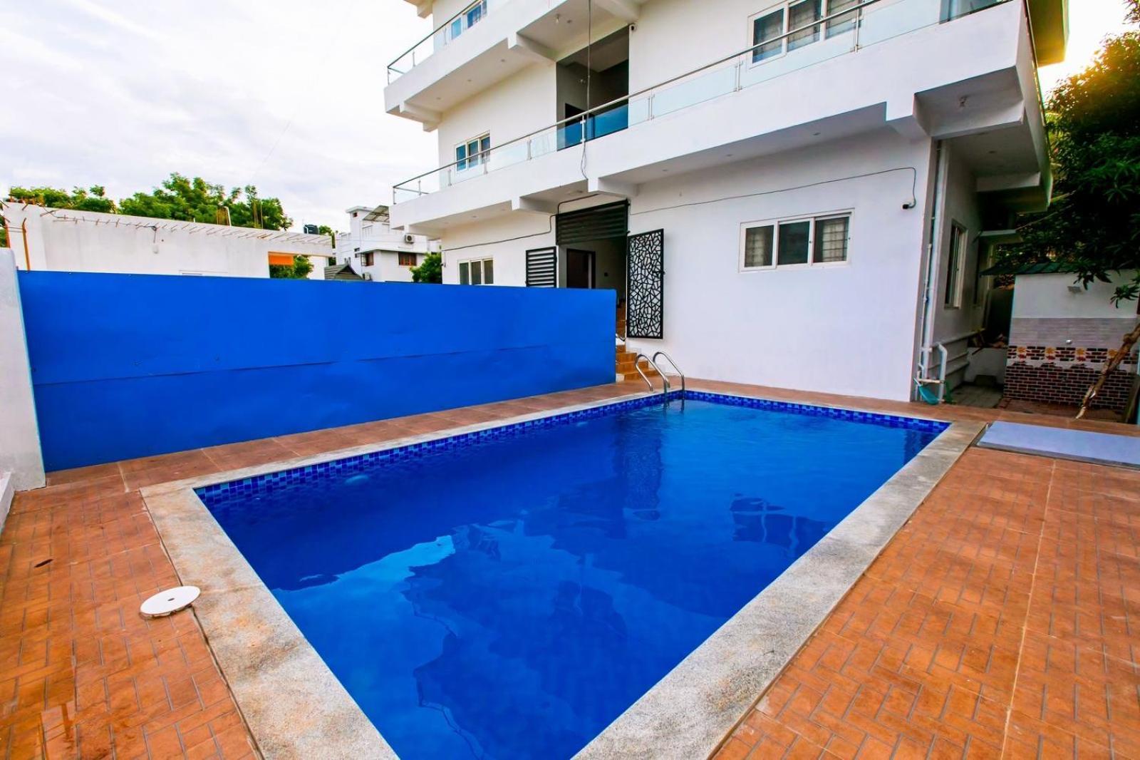 Appartement Dreamland Retreat With Swimming Pool à Kottakuppam Extérieur photo